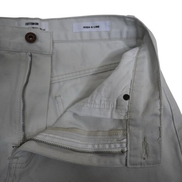 Cotton On Womens 6 High A Line Denim Jean Shorts - Picture 7 of 11